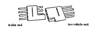 4 way flat wiring plug