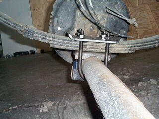 Completed axle relocation assembly