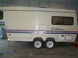 Trailer lift completed with increased clear distance