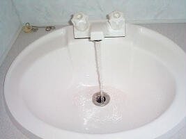 Do the hot and cold taps ...