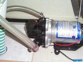 Disconnect the inlet side fitting ...